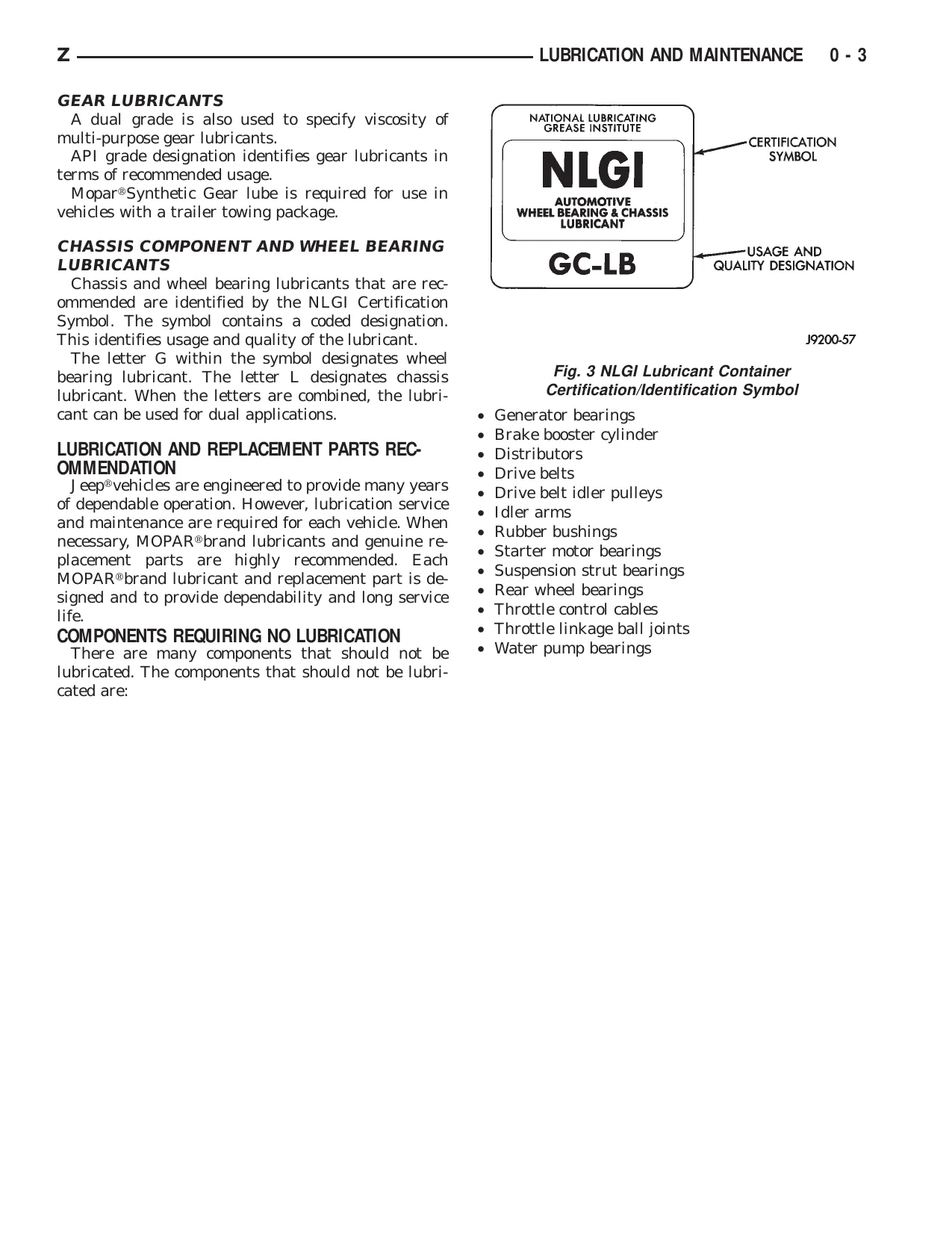 1993 Jeep Grand Cherokee manual Preview image 3