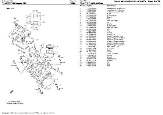 1998-2003 Suzuki TL1000R shop manual Preview image 2