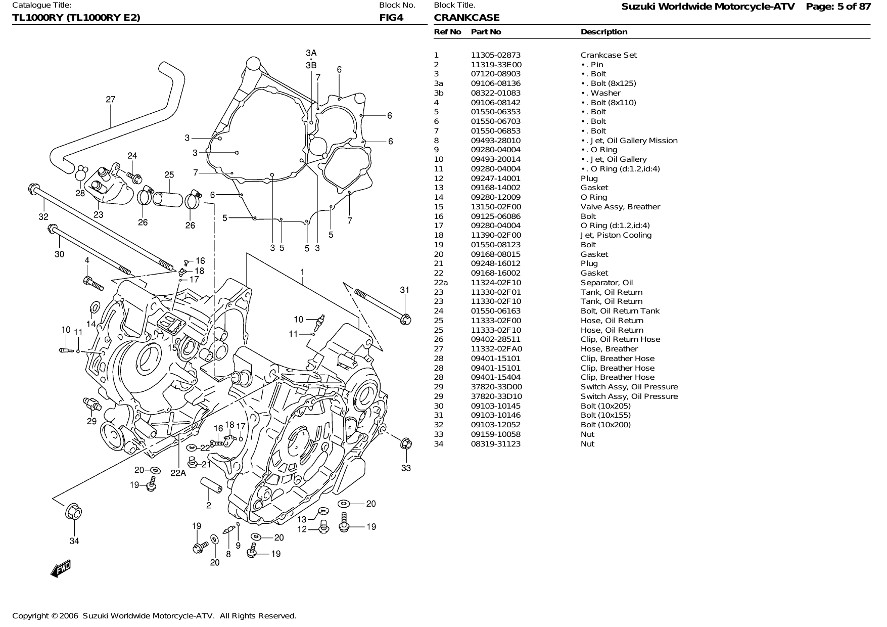 1998-2003 Suzuki TL1000R shop manual Preview image 5