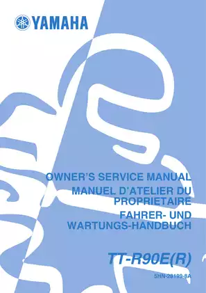 1999-2005 Yamaha TTR90/TTR90E service, repair and shop manual Preview image 2