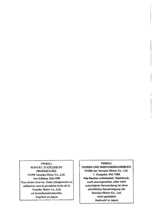 1998-2005 Yamaha PW80 owners service manual Preview image 4