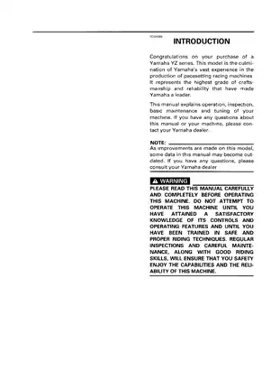 1997-2001 Yamaha YZ400F, YZ426F owner´s service manual Preview image 5