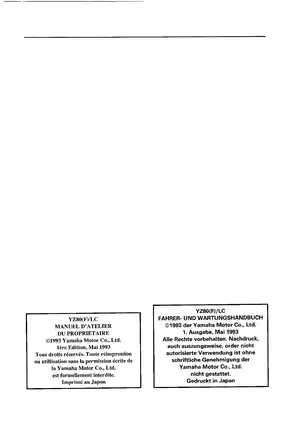1993-2005 Yamaha YZ80, YZ85 owner´s service manual Preview image 4