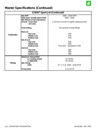 Mercury Mariner 175XR2 Sport Jet outboard motor service manual Preview image 4