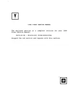 Pontiac Fiero Base, SE, GT, Formula 1984–88 Shop Manual (P/N MR-437) – preview page 1