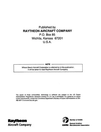 Beech Baron 55 and 58 Maintenance Manual - Comprehensive Service Guide Preview image 2