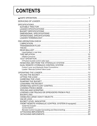 Kubota™ LA514, LA724, LA854 operators manual Preview image 2