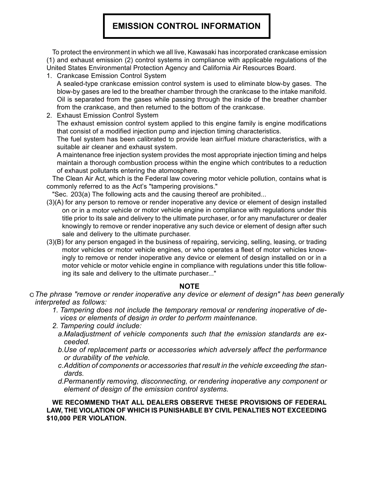 Kawasaki Diesel Utility Vehicle Service Manual (KAF950) - Comprehensive Guide Preview image 4