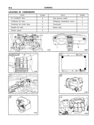 1993-1996 Hyundai Lantra Elantra Air Conditioning manual Preview image 4