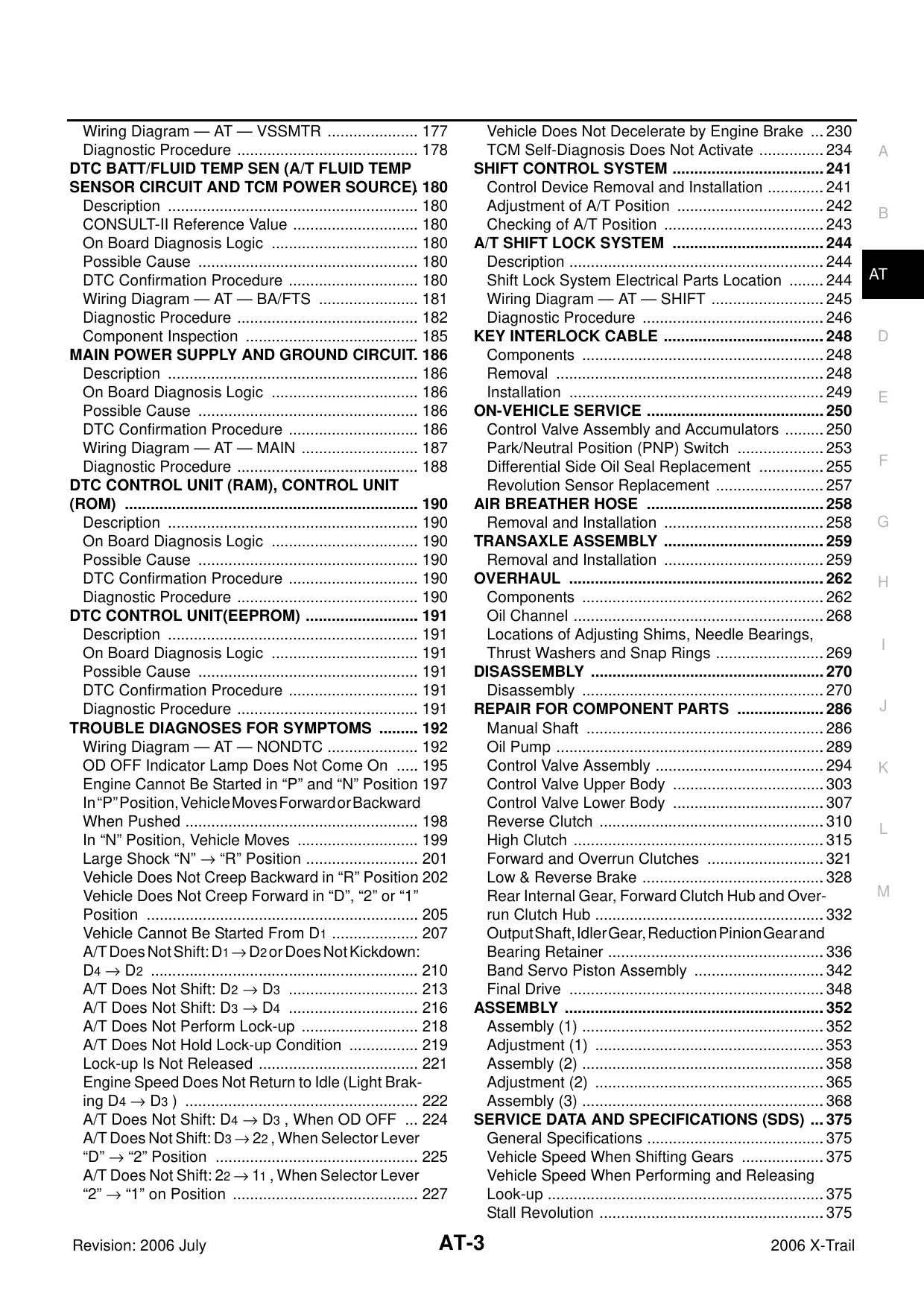 2006 Nissan X-Trail T30 repair manual Preview image 3