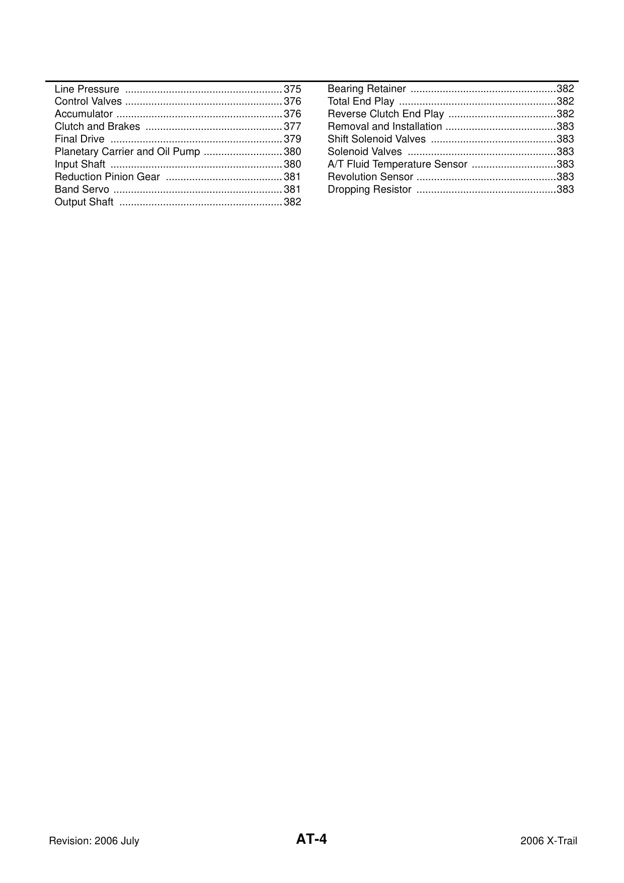 2006 Nissan X-Trail T30 repair manual Preview image 4
