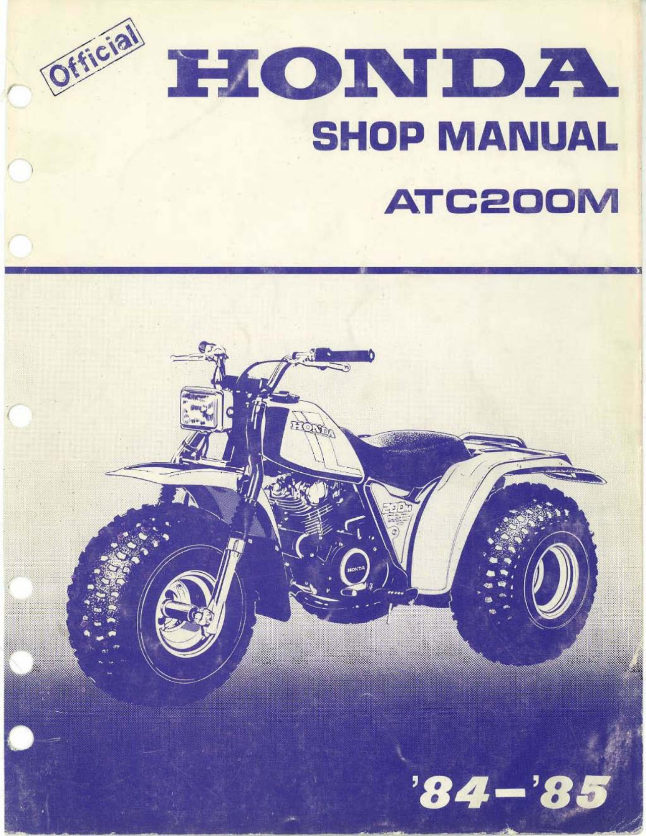 1984-1985 Honda ATC200m repair manual Preview image 6