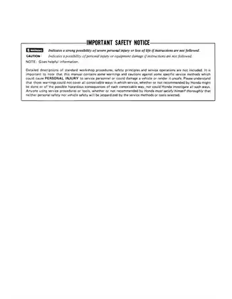Honda ATC200M Service Manual PDF Preview image 2