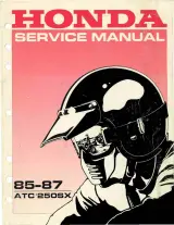 1985–1987 Honda ATC 250SX 4-stroke Three-Wheeler Service Manual (P/N MSV 1418 (8704)) – preview page 1