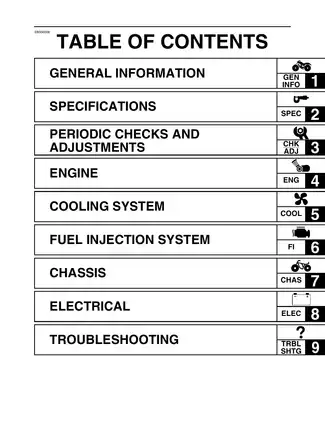 2006-2009 Yamaha Raptor 700R, YFM700 service manual Preview image 2