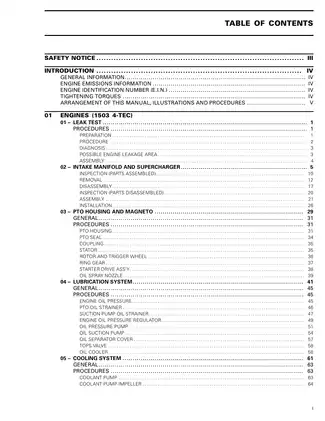 2005 Bombardier Sea-Doo Rotax 1503 4-TEC engine shop manual Preview image 3