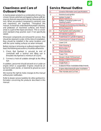 Mercury Mariner Outboard Service Manual (1987-1993) - Models 70, 75, 80, 90, 100, 115 Preview image 3