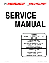 Mercury 105/140 Jet through 225 HP, including XR6, EFI, Pro Max, and Super Magnum Outboard 1992–2000 Service & Repair Manual (P/N 90-824052R3) – preview page 1