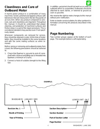 1992-2000 Mercury Mariner 105/140 JET , 135 hp, 150 hp, 175 hp, 200 hp, 225 hp outboard motor service manual Preview image 3