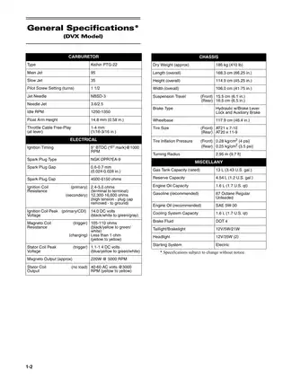 2006 Arctic Cat DVX 250 ATV service manual Preview image 3