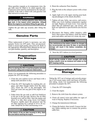 Comprehensive Arctic Cat ATV Owner's Manual Preview image 4