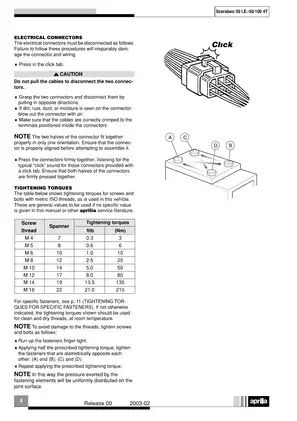 Aprilia Scarabeo 50 ie 50/100 4T 50ie repair manual Preview image 5