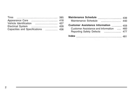 2006-2009 Buick Lucerne owner manual Preview image 2