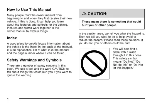 2006-2009 Buick Lucerne owner manual Preview image 4