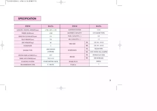 Daelim S-Five 50 owner´s manual Preview image 4