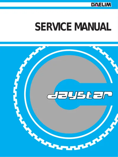 Daelim Daystar VL125 L, VL125 Service & Repair Manual (P/N SM38-9911-01E)