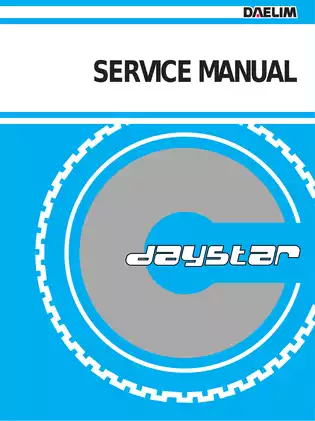 Daelim Daystar VL125 L, VL125 scooter service manual