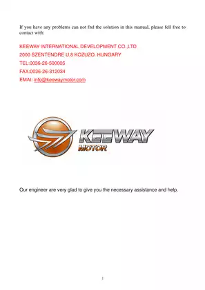 2006 Keeway Hurricane 50, Hurricane 90 service and maintenance manual Preview image 2
