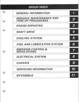 1985-1986 Suzuki GV1200GL, GV1200 Madura service manual Preview image 5