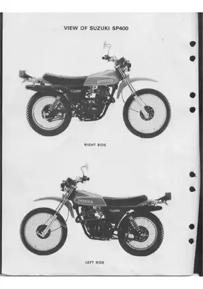 1980 Suzuki SP400 service manual