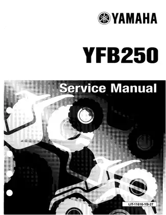 1992-2000 Yamaha Timberwolf YFB250 ATV, 2WD, 4WD service manual