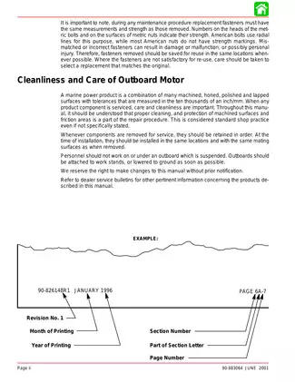 2002 Mercury Mariner 30, 40 EFI 4-stroke outboard motor service manual Preview image 3