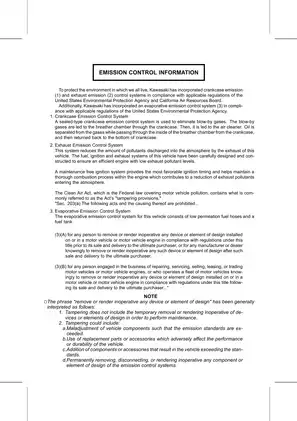 Kawasaki Teryx 750 4x4 Service Manual for Maintenance and Repair Preview image 3