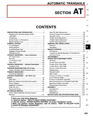 1998-2009 Nissan Frontier repair manual Preview image 1