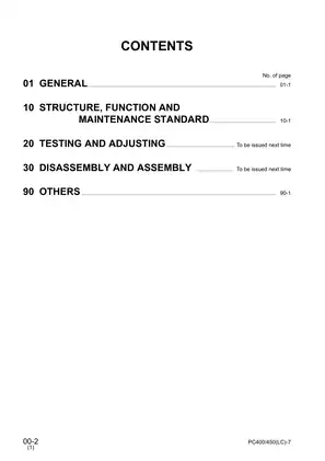 2003-2007 Komatsu™ PC400, PC450, PC400LC-7, PC450LC-7LC excavator shop manual Preview image 2