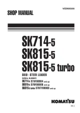 2003–2012 Komatsu SK714-5, SK815-5, SK815-5 turbo Skid-Steer Loader Shop Manual (WEBM005600) – preview page 1