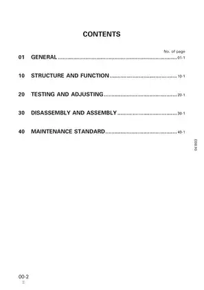 1995-2002 Komatsu WA250-3, Avance Wheel Loader shop manual Preview image 2