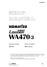 Komatsu WA470-3, WA470 Avance Wheel Loader Factory Shop Manual (P/N SEBM006307) – preview page 1