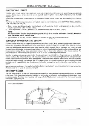 1997 Hyundai Sonata NF G4KC / GSL 2.4 service manual Preview image 5