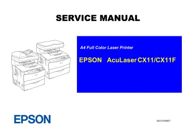 Epson AcuLaser CX11 / CX11F Service Manual (P/N SEOT04007)