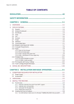 Brother MFC-8440/8840D/8840DN Service Manual - Comprehensive Vehicle and Machinery Guide Preview image 4