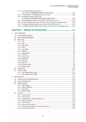 Brother MFC-8440/8840D/8840DN Service Manual - Comprehensive Vehicle and Machinery Guide Preview image 5