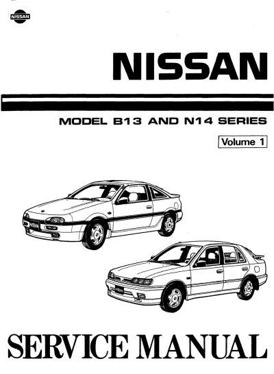 Preview: Nissan 100NX-NX2000, NX1600, B13 1991–1996 Service Manual (SM1E-2N4BG0)