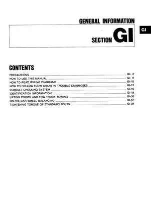1991-1996 Nissan 100NX-NX2000, NX1600, B13 service manual Preview image 4