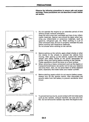 1991-1996 Nissan 100NX-NX2000, NX1600, B13 service manual Preview image 5