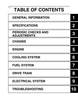 2009-2010 Yamaha Grizzly 550 FI, Grizzly 700 FI ATV service manual Preview image 5